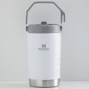 Stanley Brand 40 oz. IceFlow Jug with Straw and Flip Top. Color:Polar
